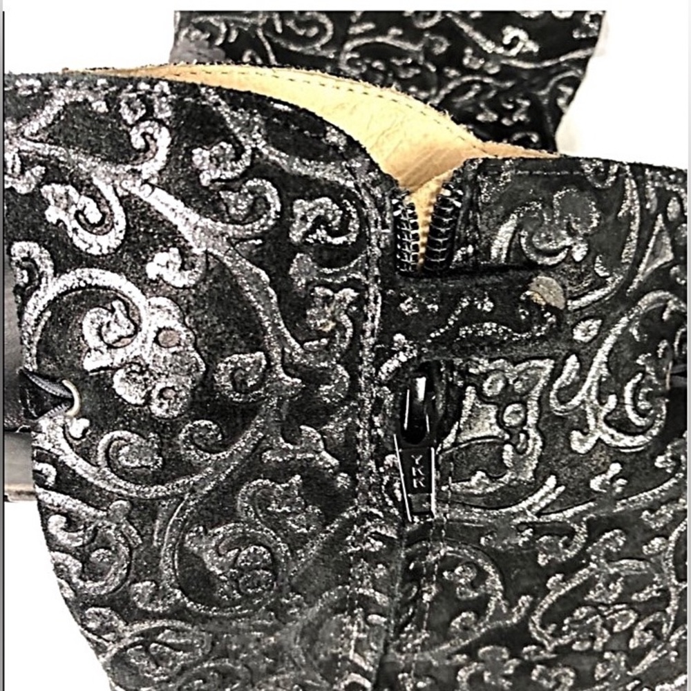 NATURINO -Silver & Black Tall Soft Leather Boots 👢 - Picture 6 of 8